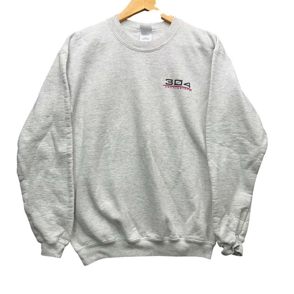 Gildan Ultra Cotton Heavyweight Sweatshirt Mens S Grey Long Sleeve Fleece Casual